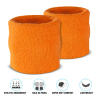 Premium Terry Cloth Cotton Wristband Pair