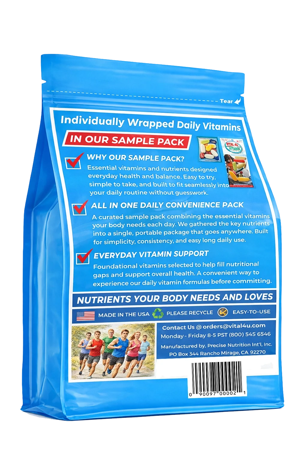 Vital 4U Vitamin Sample Pack - 6 Pouches