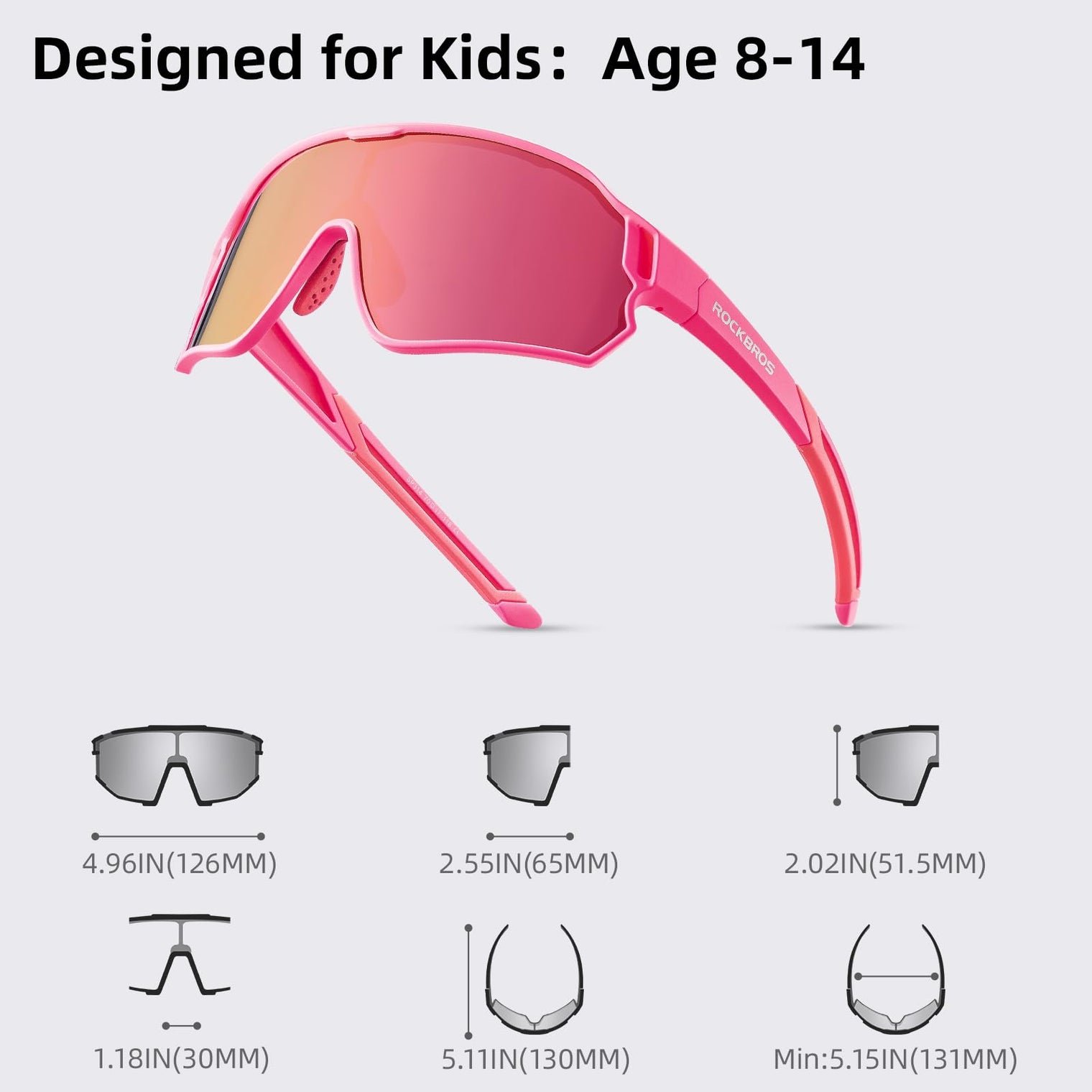 Kids Polarized Sunglasses UV400 Protection for Youth Boys Girl