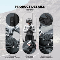 Full Finger Cycling Gloves Touchscreen Breathable Flexible Padded