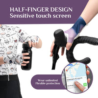 ROCKBROS Half-Finger Women Cycling Gloves Shock-Absorbing
