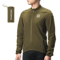 Cycling Windbreaker Jacket Foldable Long-Seeved