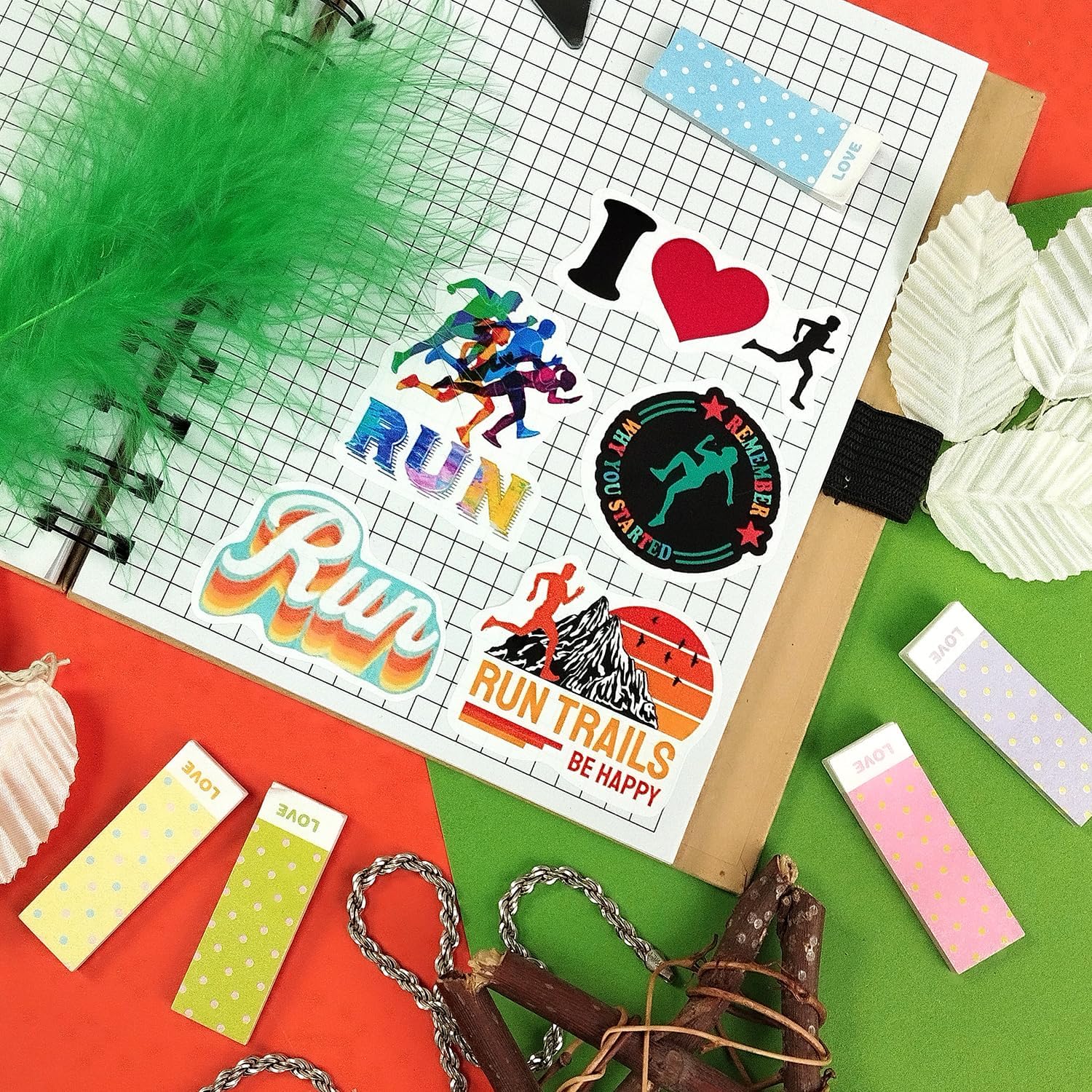 90 Running Stickers Collection