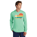 White Lake Half Posi UV Pro Hoodie w/ UPF 50+