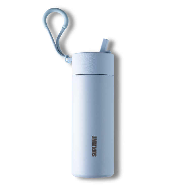 24 oz Water Bottle with Straw Lid