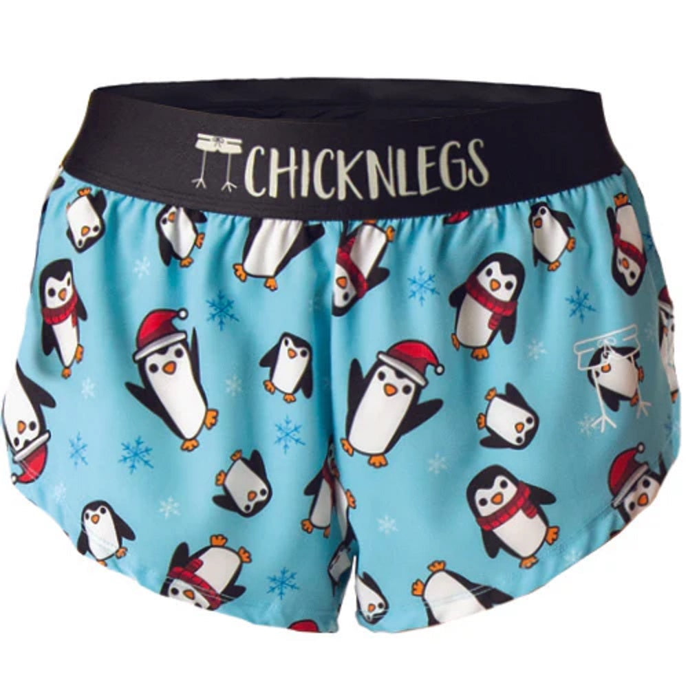 Women's Slippery Bois Penguins 1.5" Split Shorts