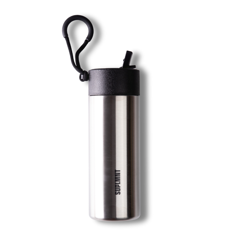 24 oz Water Bottle with Straw Lid