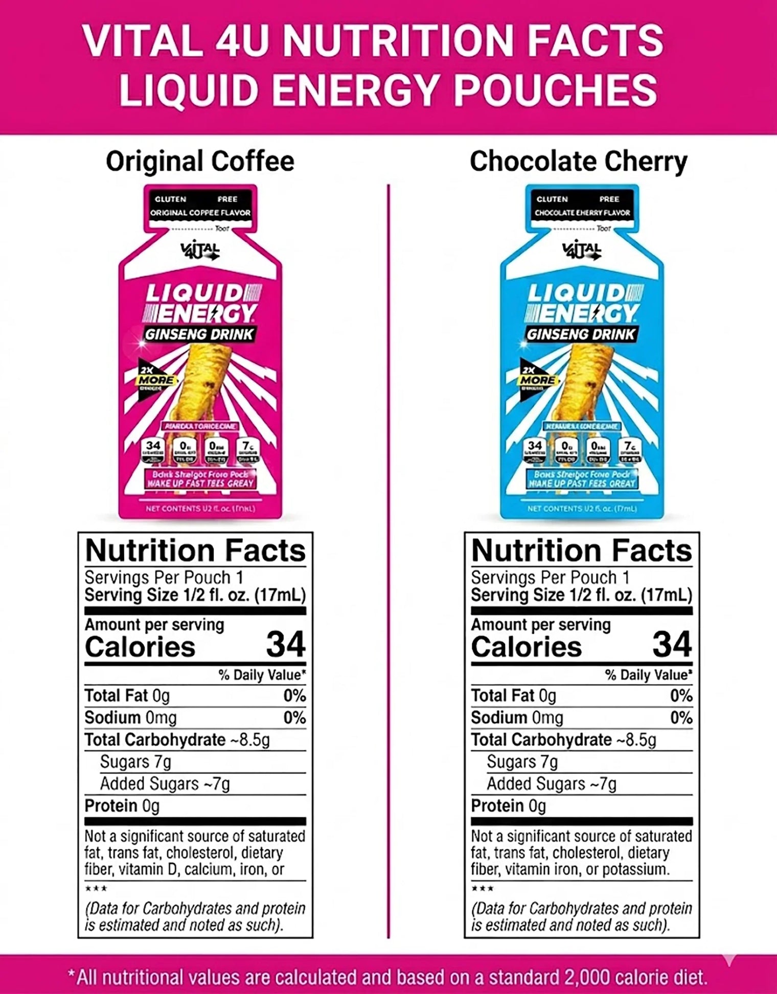 Liquid Energy Ginseng Sample Pack - 6 Pouches