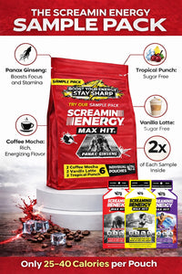 Screamin Energy Sample Pack - 6 Pouches