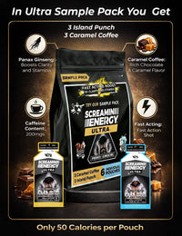 Screamin Energy Ultra Sample Pack - 6 Pouches