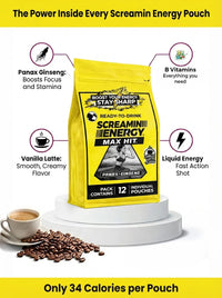 Screamin Energy Vanilla Latte Sugar Free