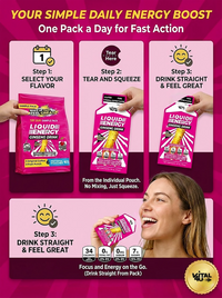 Liquid Energy Ginseng Sample Pack - 6 Pouches