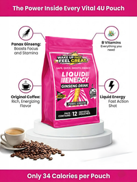 Liquid Energy Ginseng Drink Original Coffee