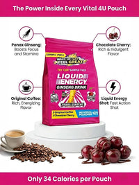 Liquid Energy Ginseng Sample Pack - 6 Pouches