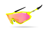 LIMAR VEGA POLYCARBONATE CYCLING SUNGLASSES | YELLOW FLUO