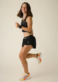 Women's Black 1.5" Split Shorts