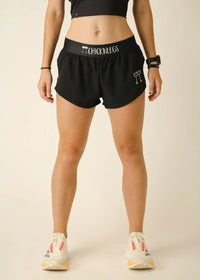 Women's Black 1.5" Split Shorts