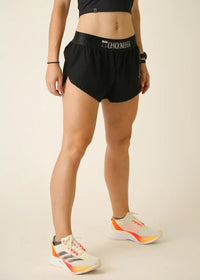 Women's Black 1.5" Split Shorts