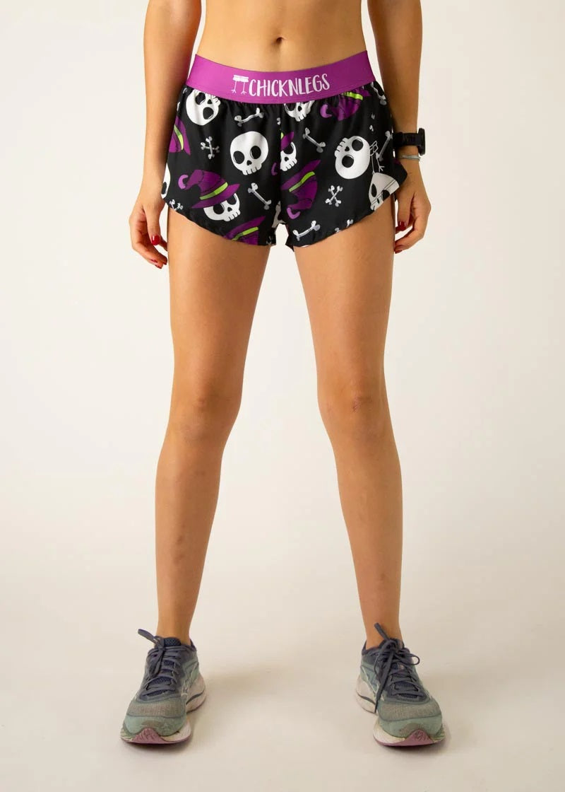 Women's Skulls 1.5" Split Shorts