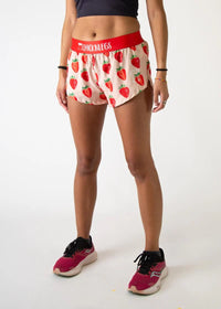 Women's Strawberry 1.5" Split Shorts XXS, XS, S, M, L, XL
