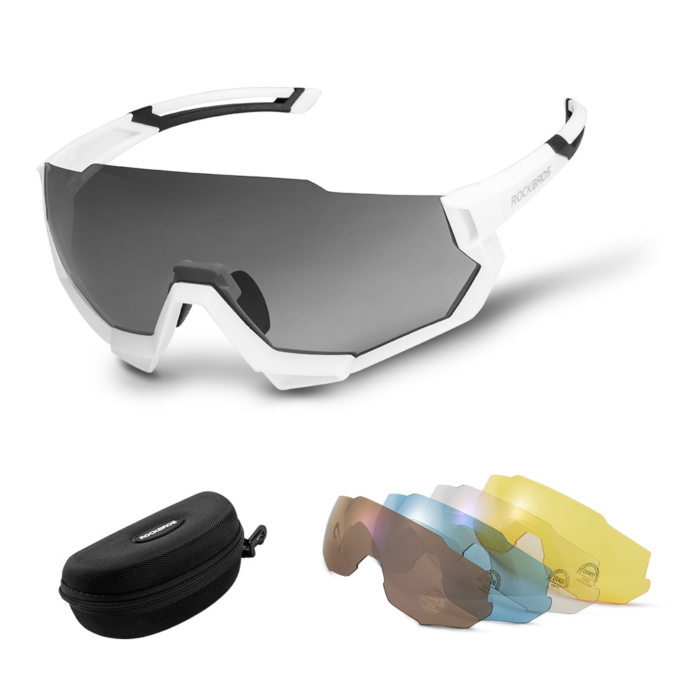 ROCKBROS Polarised Sports Sunglasses with 4 Interchangeable Lens