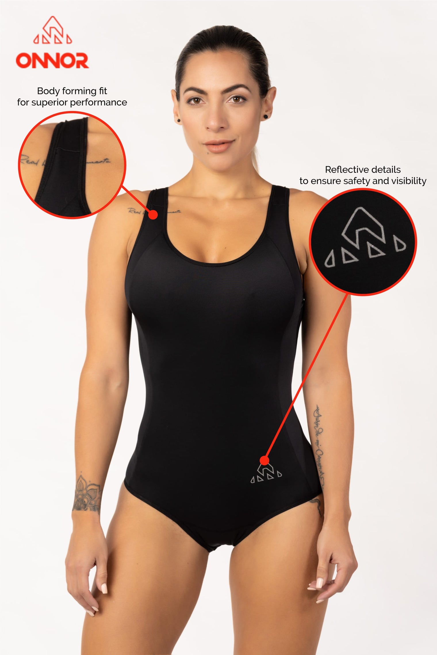 Women's Propeller Black Pro Swimsuit