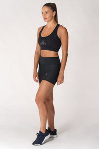 Women's Fitness Black Pro Short