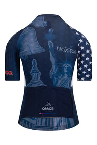 Women's American Pride Elite Cycling Jersey Short Sleeve