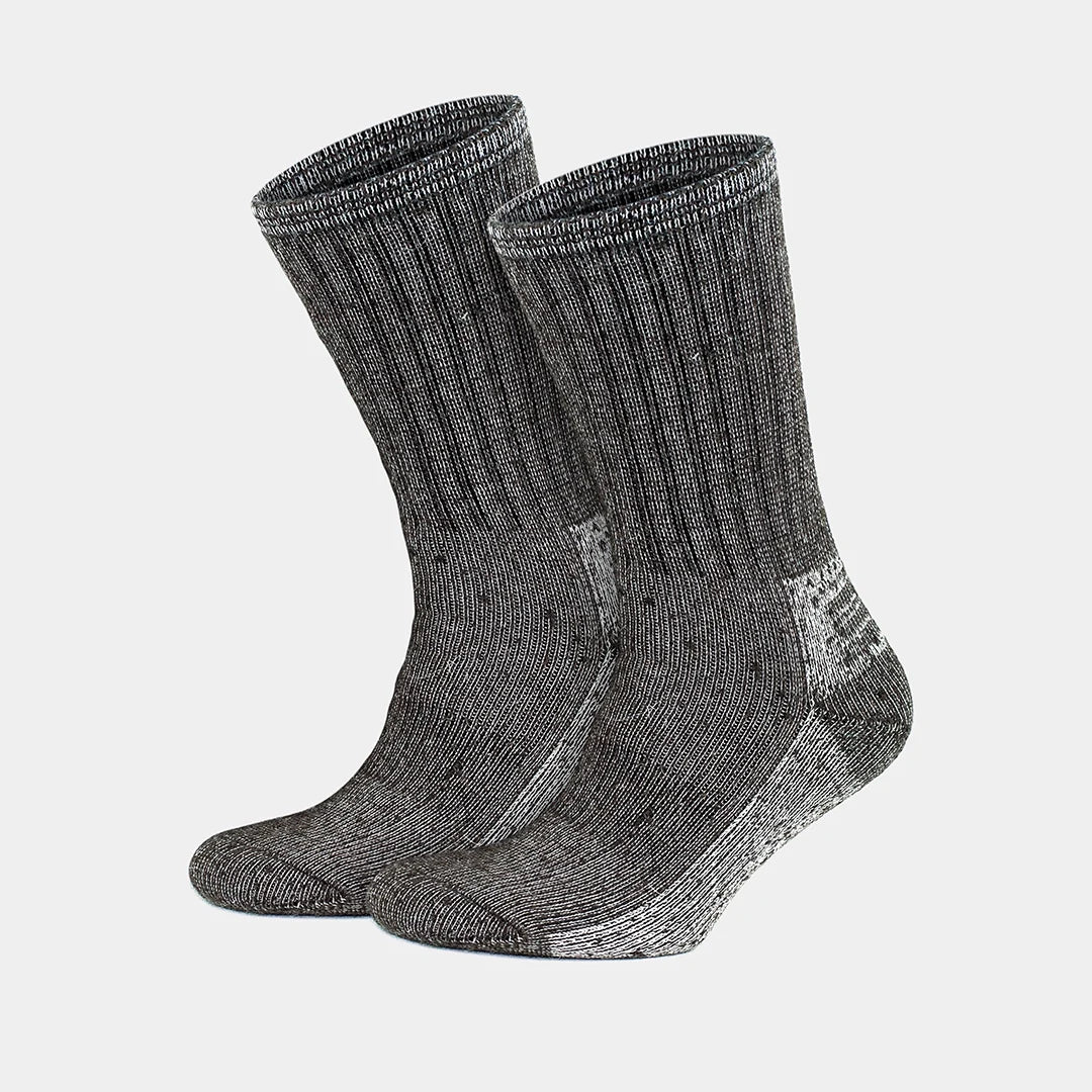 Thermal Warm Terry Lined Alpaca Hiking Boot Socks for Men & Women - Optic Effect