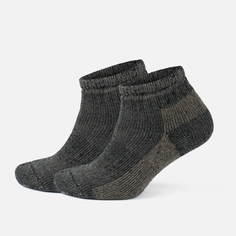 Alpaca Wool Thermal Full Terry Short Hiking Socks for Men & Women - Optic Effect