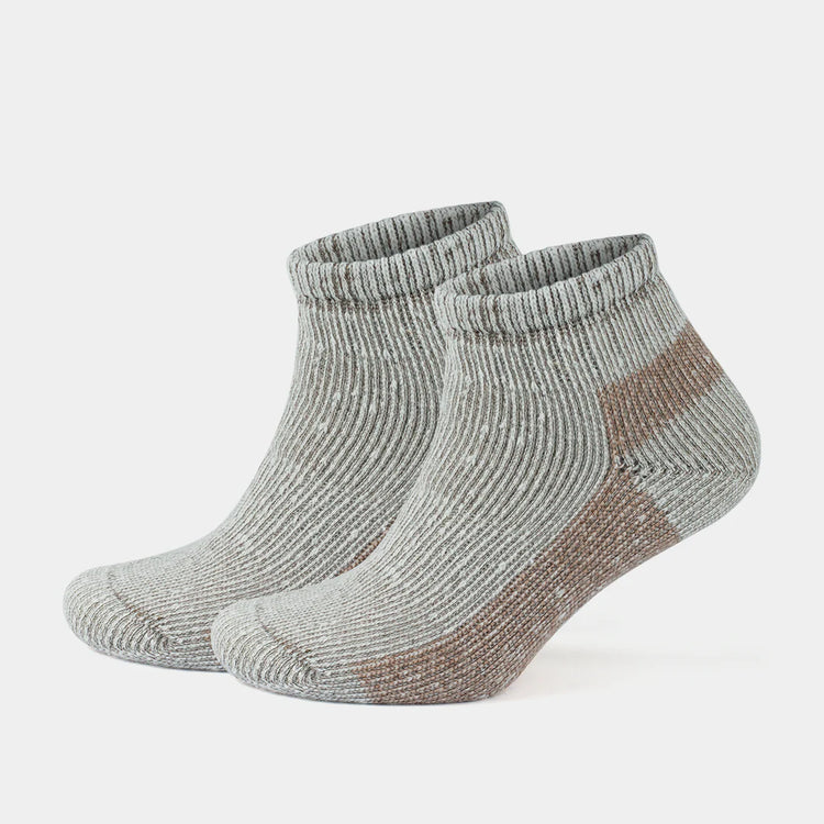 Alpaca Wool Thermal Full Terry Short Hiking Socks for Men & Women - Optic Effect