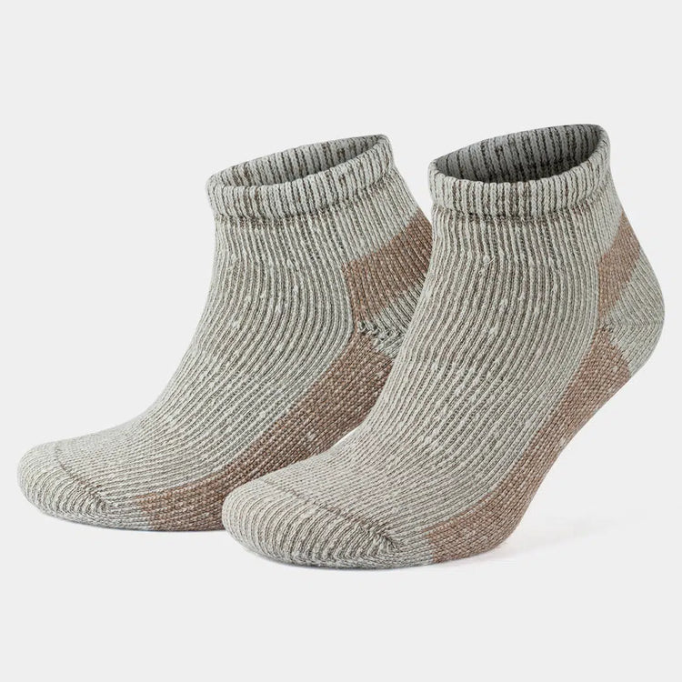 Alpaca Wool Thermal Full Terry Short Hiking Socks for Men & Women - Optic Effect