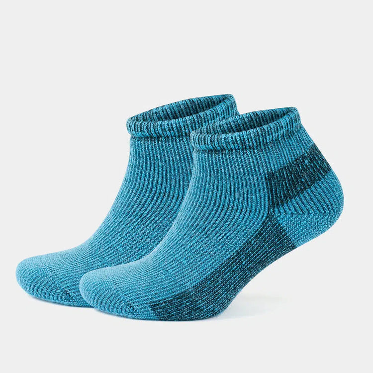 Alpaca Wool Thermal Full Terry Short Hiking Socks for Men & Women - Optic Effect