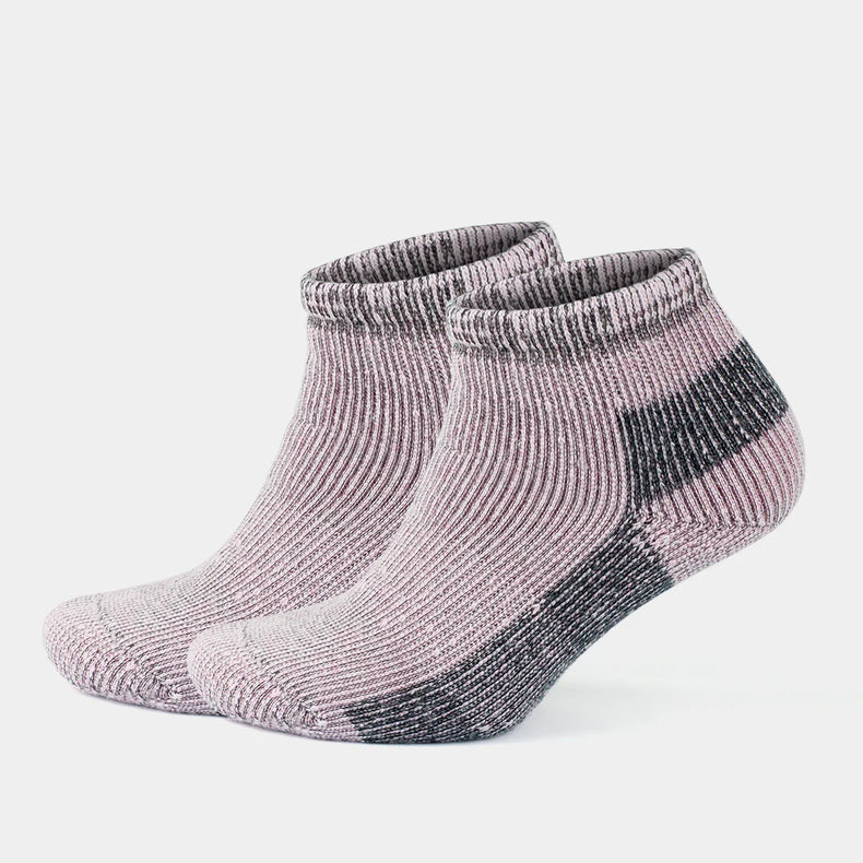 Alpaca Wool Thermal Full Terry Short Hiking Socks for Men & Women - Optic Effect