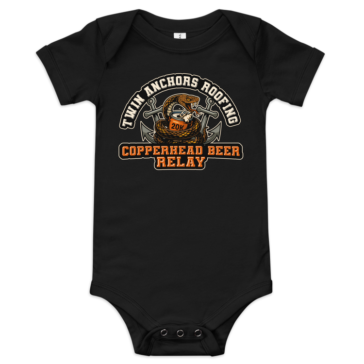 Twin Anchors Copperhead Baby Onesie
