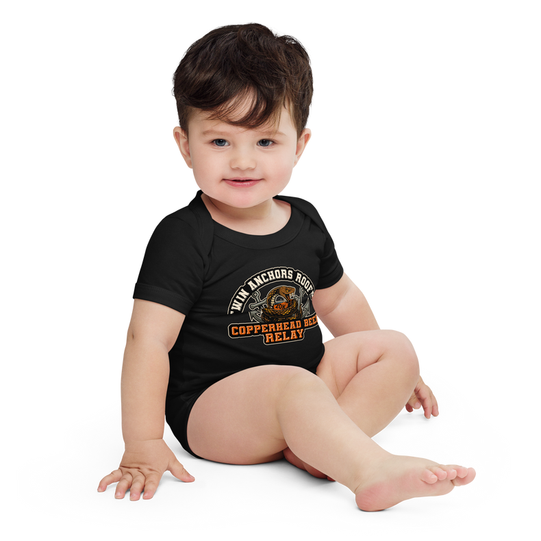 Twin Anchors Copperhead Baby Onesie