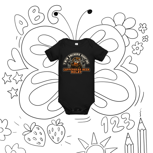 Twin Anchors Copperhead Baby Onesie
