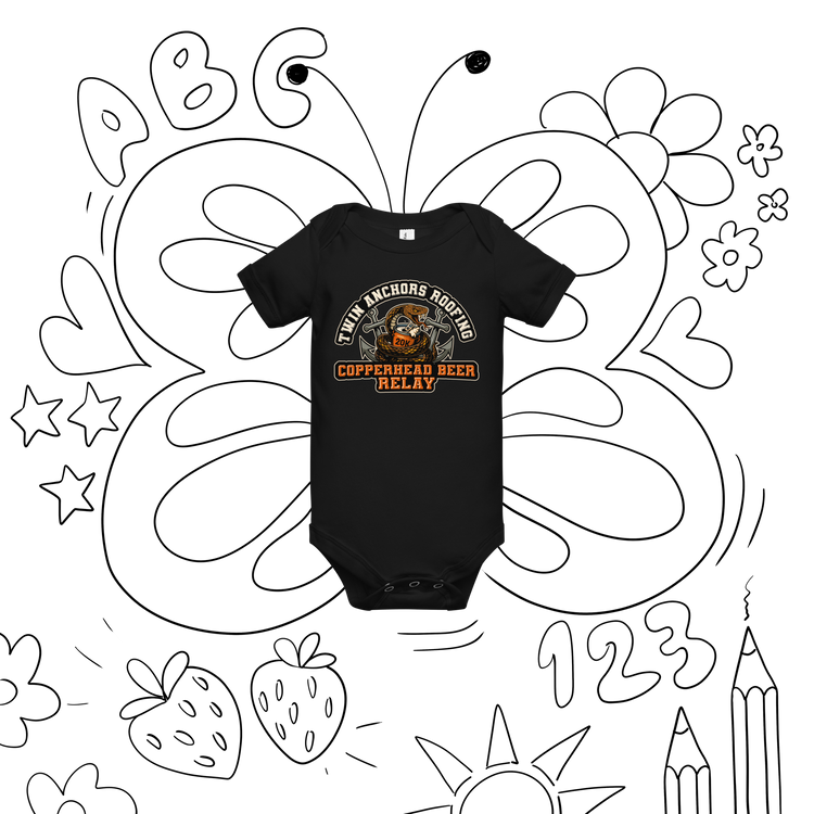 Twin Anchors Copperhead Baby Onesie