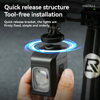 M8 Bike Light with Remote Digital Display 1600LM 4000mAh IPX6 Powerful Bike Headlight