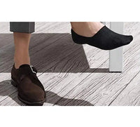 Men's Bamboo Black No Show Non-Slip Socks