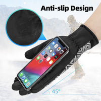 ROCKBROS Winter Cycling Gloves for Men & Women, Fleece Full Finger, Touch Screen Bike Gloves