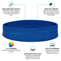 Premium Terry Cloth Cotton Sweatbands