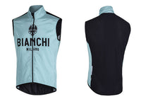 Bianchi Milano Traono Men's Wind Vest (Blue) XS, S, M, 2XL, 4XL
