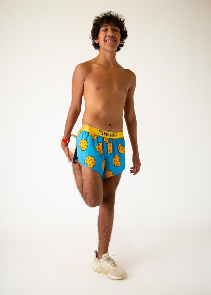 Men's Chocolate Chip Cookies 2" Half Split Shorts (XS, S, M, L, XL)