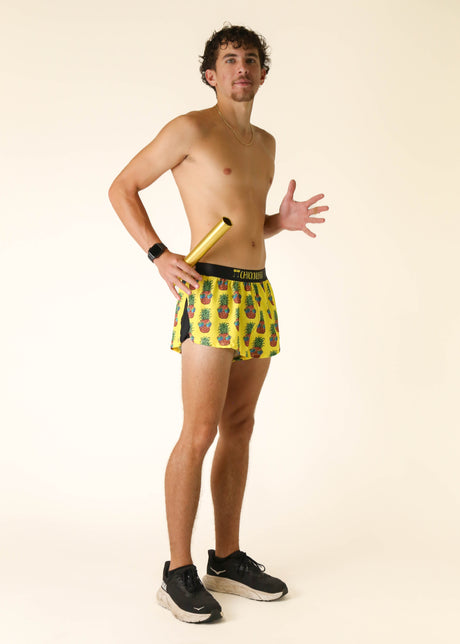 Men's Pineapple Express 2" Half Split Shorts (XS, S, M, L, XL)