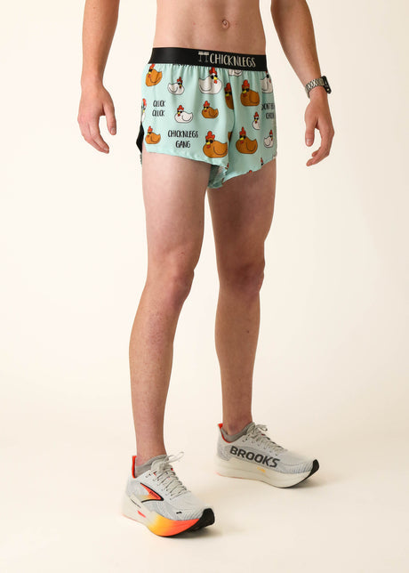Men's Swaggy Chickens 2" Half Split Shorts