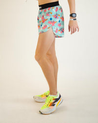 Men's Flying Pigs 4" Half Split Shorts (XS S M L XL)