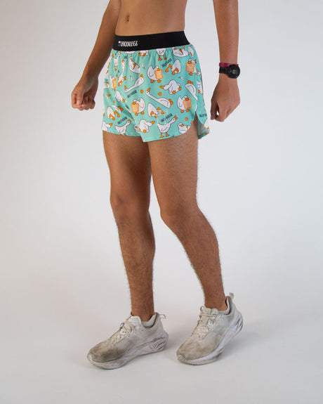 Men's Silly Goose 4" Half Split Shorts (XS, S, M, L, XL)