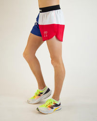 Men's Texas 4" Half Split Shorts (Red, White & Blue)