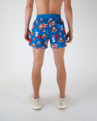 Men's Pool Party 4" Half Split Shorts (XS, S, M, L, XL)